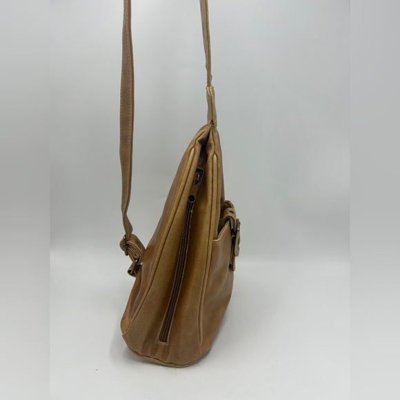 Tan Faux Leather Sling Bag - Picture 3 of 10